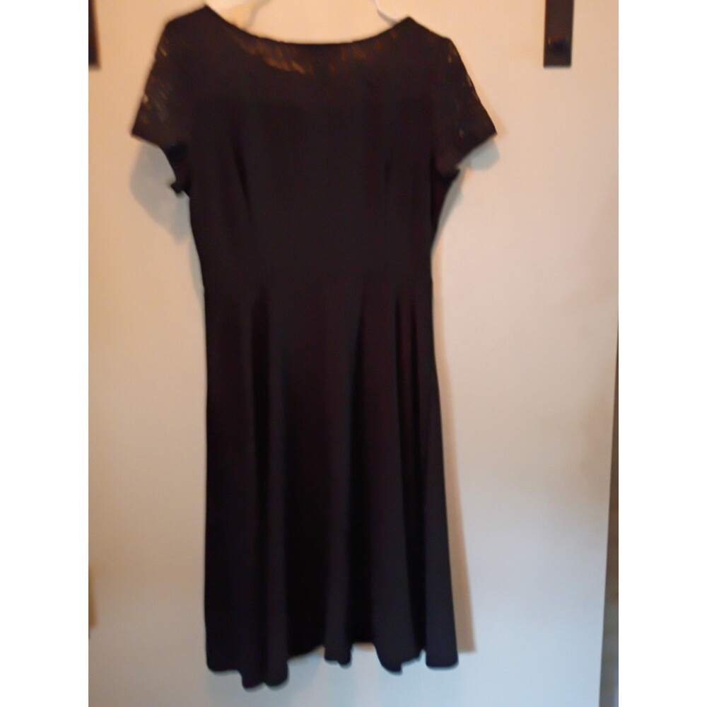 Perceptions Petite Black Lace Dress - Picture 6 of 7